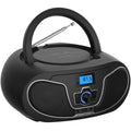 Portable CD Player Boombox with Bluetooth, FM Radio, USB Playback & AUX Input L1382