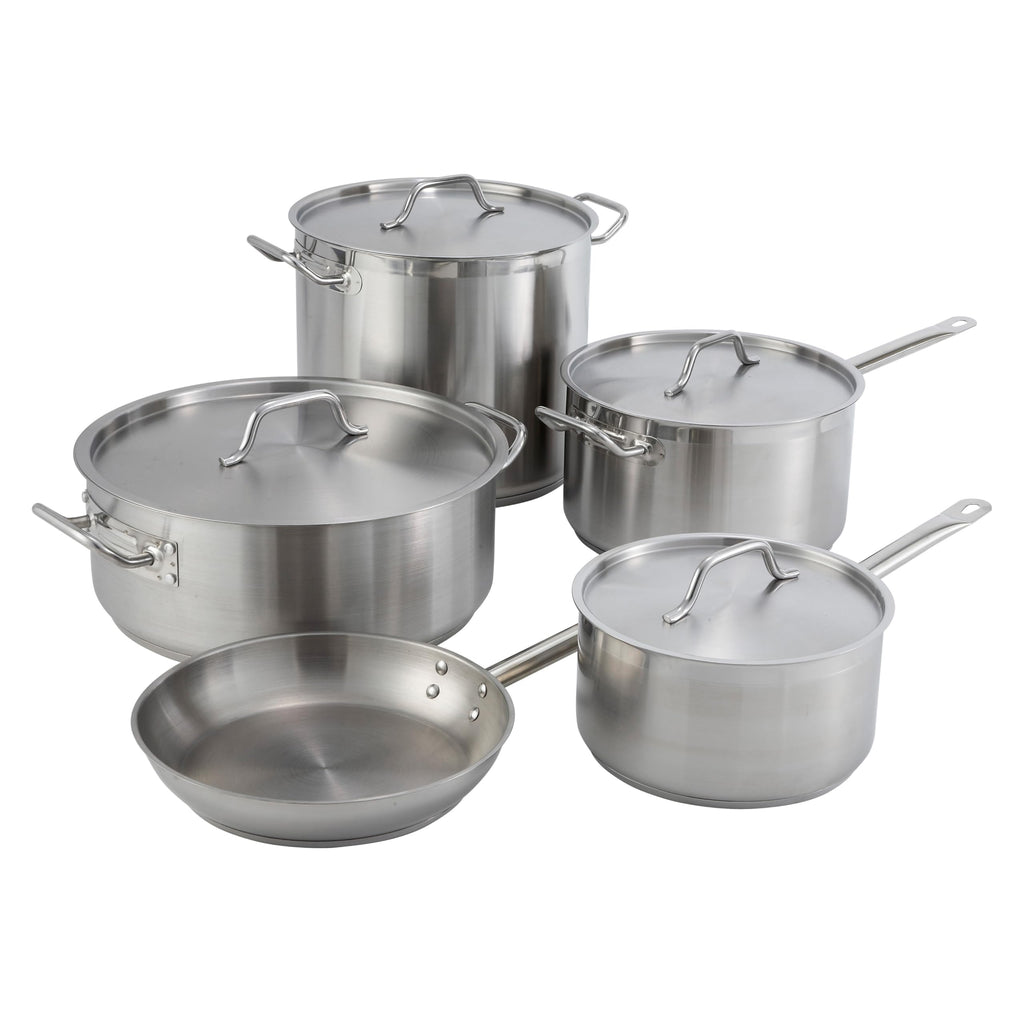 30 qt Stainless Steel Brazier with Lid E195585