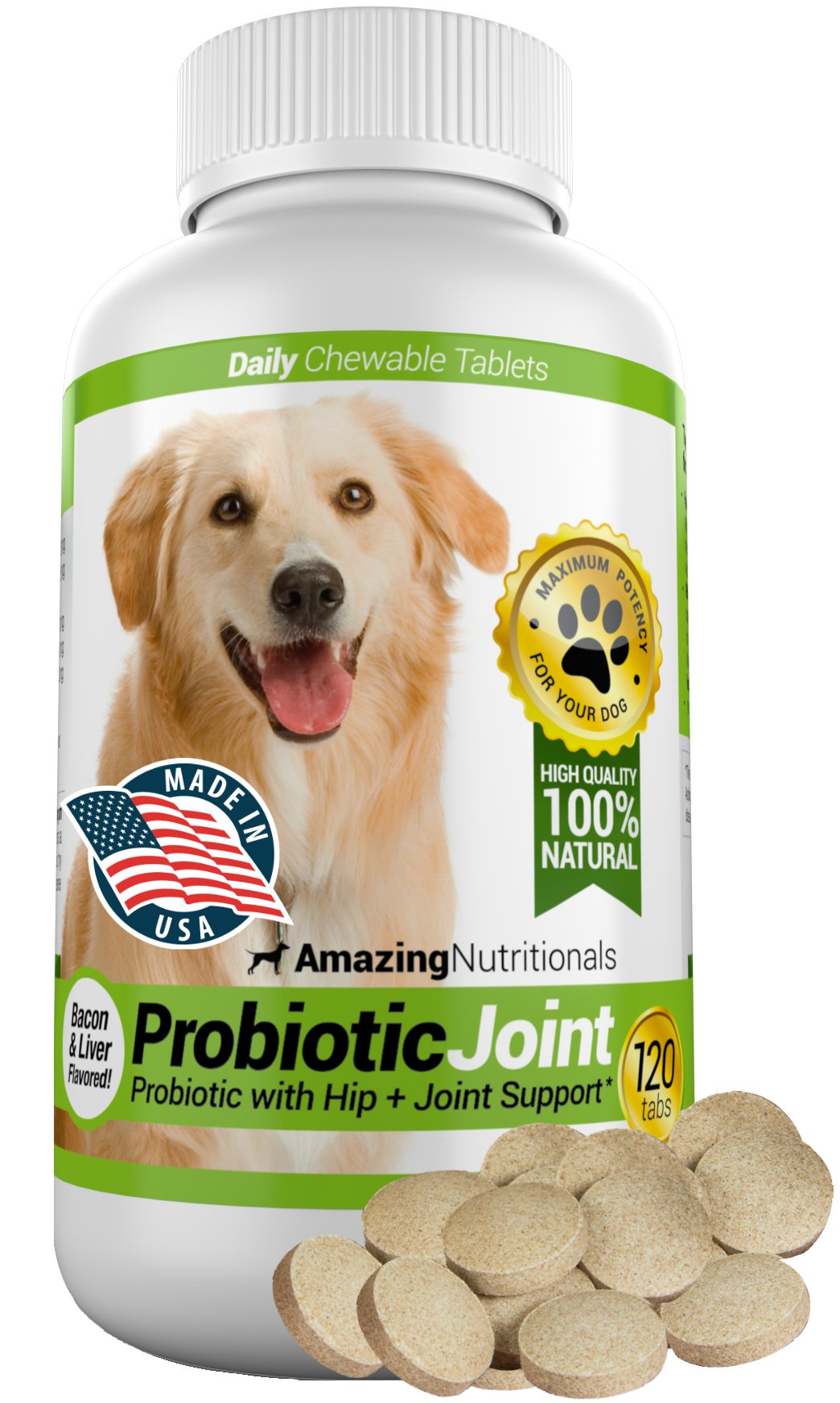 Probiotics for Dogs 120 Chews C6895