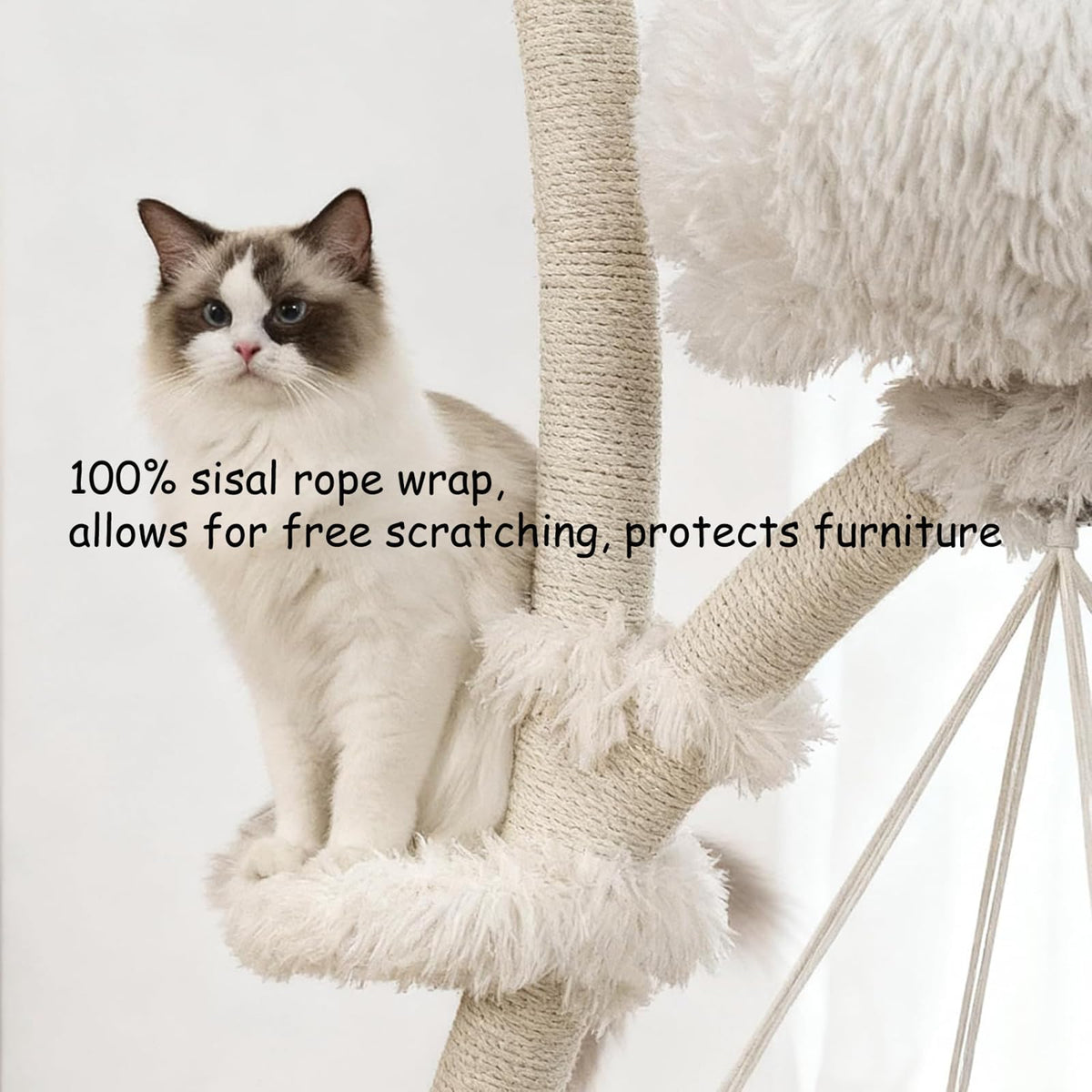 70" Multi-Level Cat Tree Tower with Plush Perches and Sisal Scratching Posts V6259