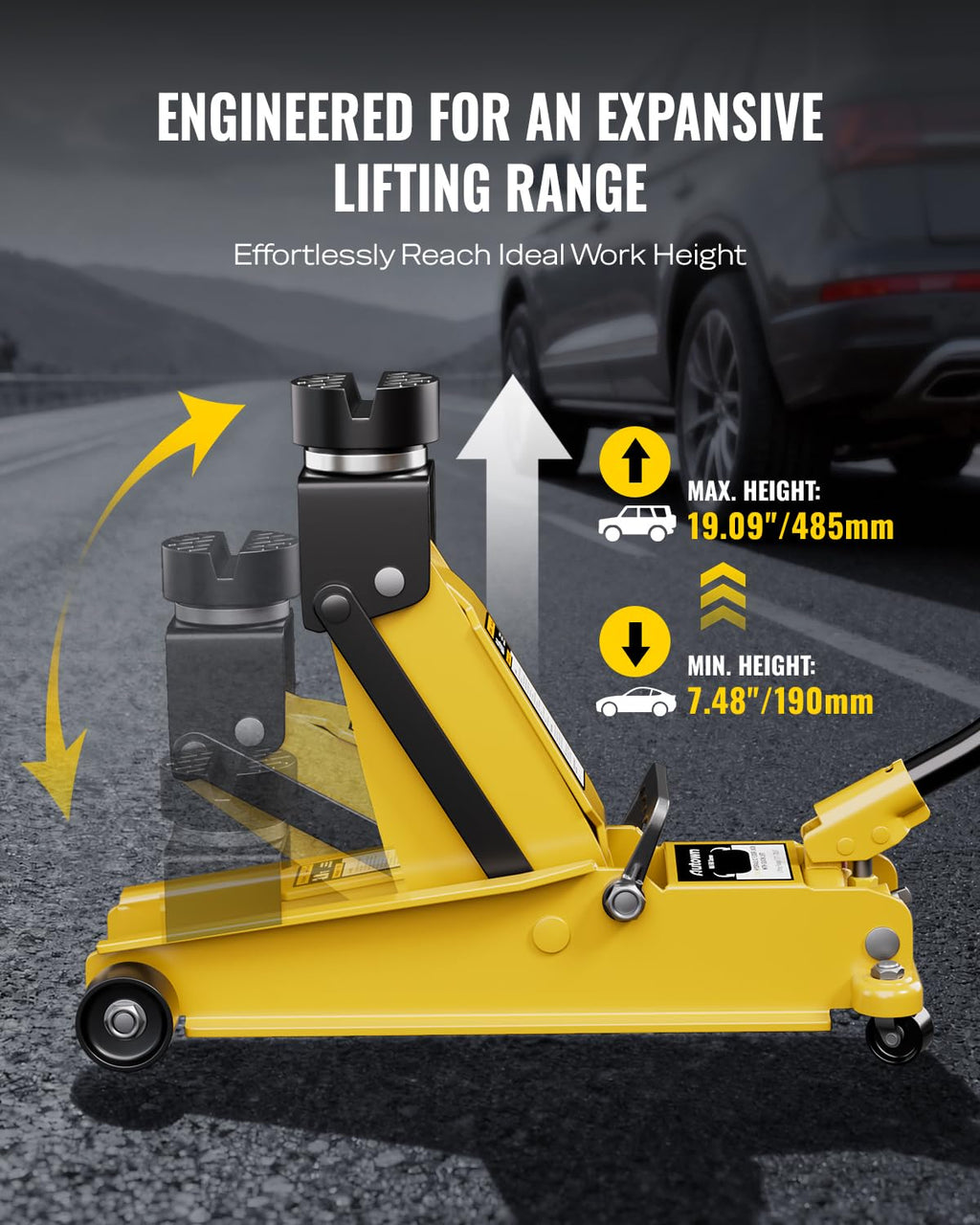 Heavy Duty 3 Ton Hydraulic Floor Jack H2677