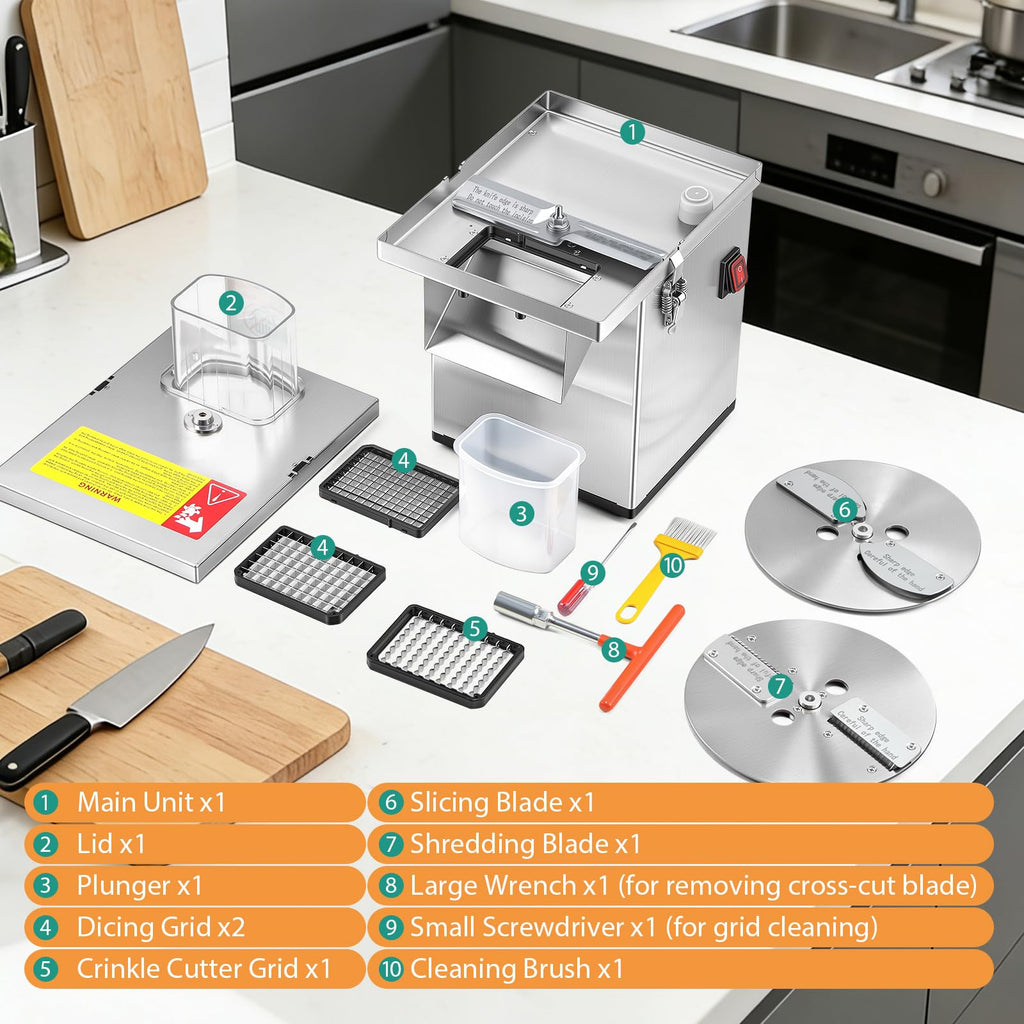 4-in-1 Commercial Veggie Processor E79023