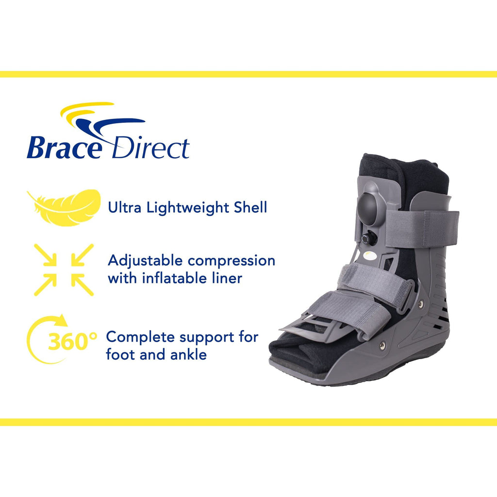Ultra Light Short Full Shell Walking Boot + Reusable Ankle & Foot Ice Pack S358832
