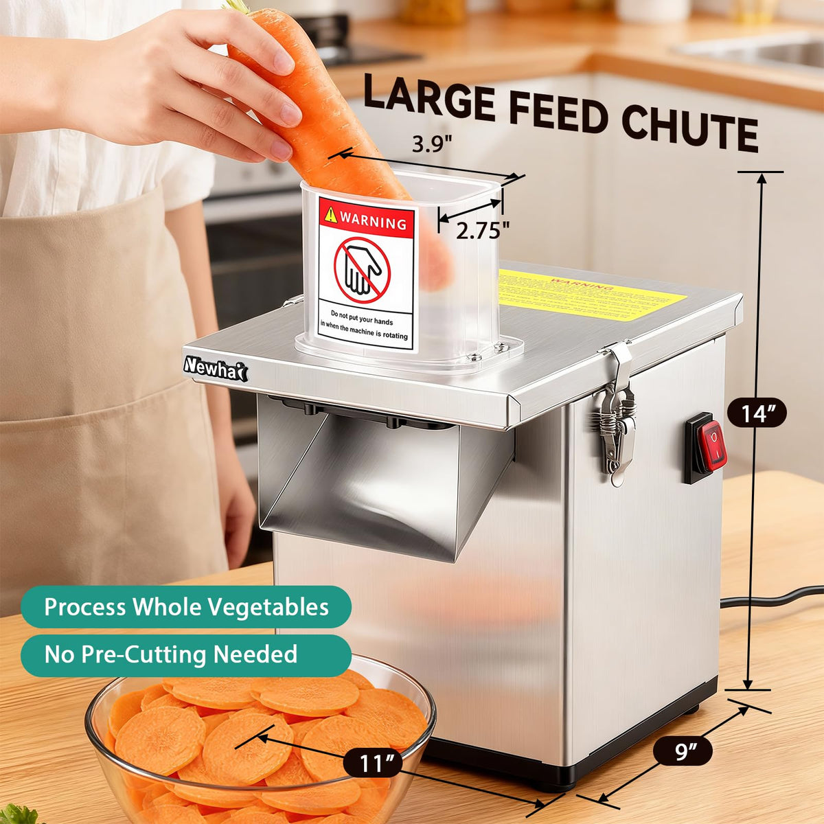 4-in-1 Commercial Veggie Processor E79023