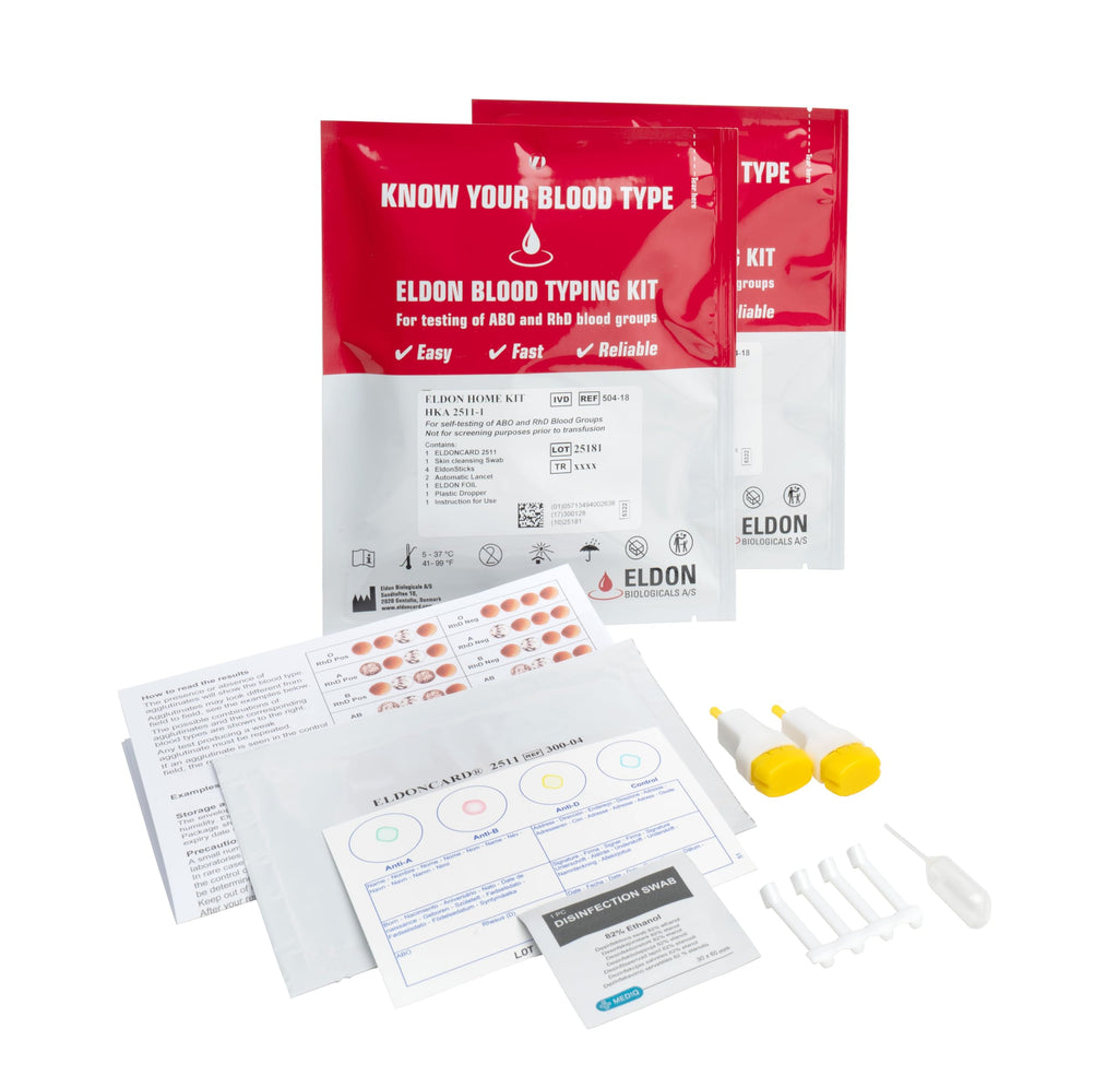 Blood Typing Kit 2 Test Pack G634
