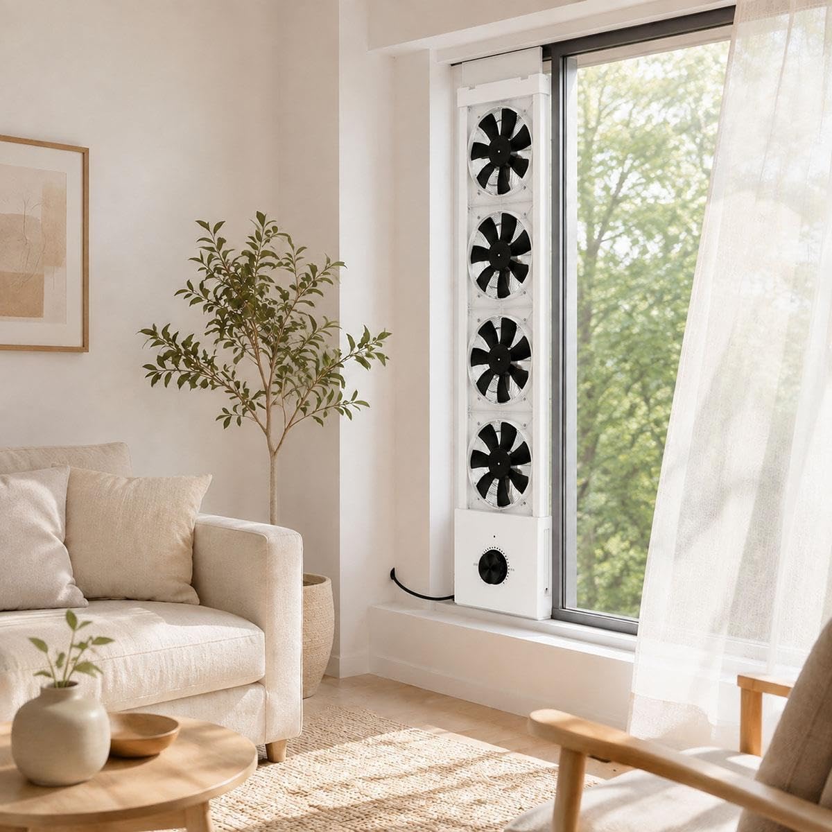 White 3-Speed Reversible Window Fan T964