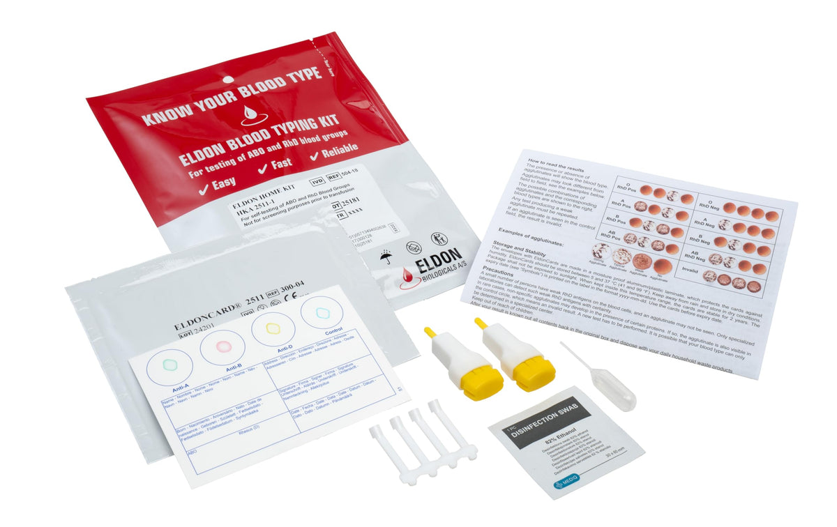Blood Typing Kit 2 Test Pack G634