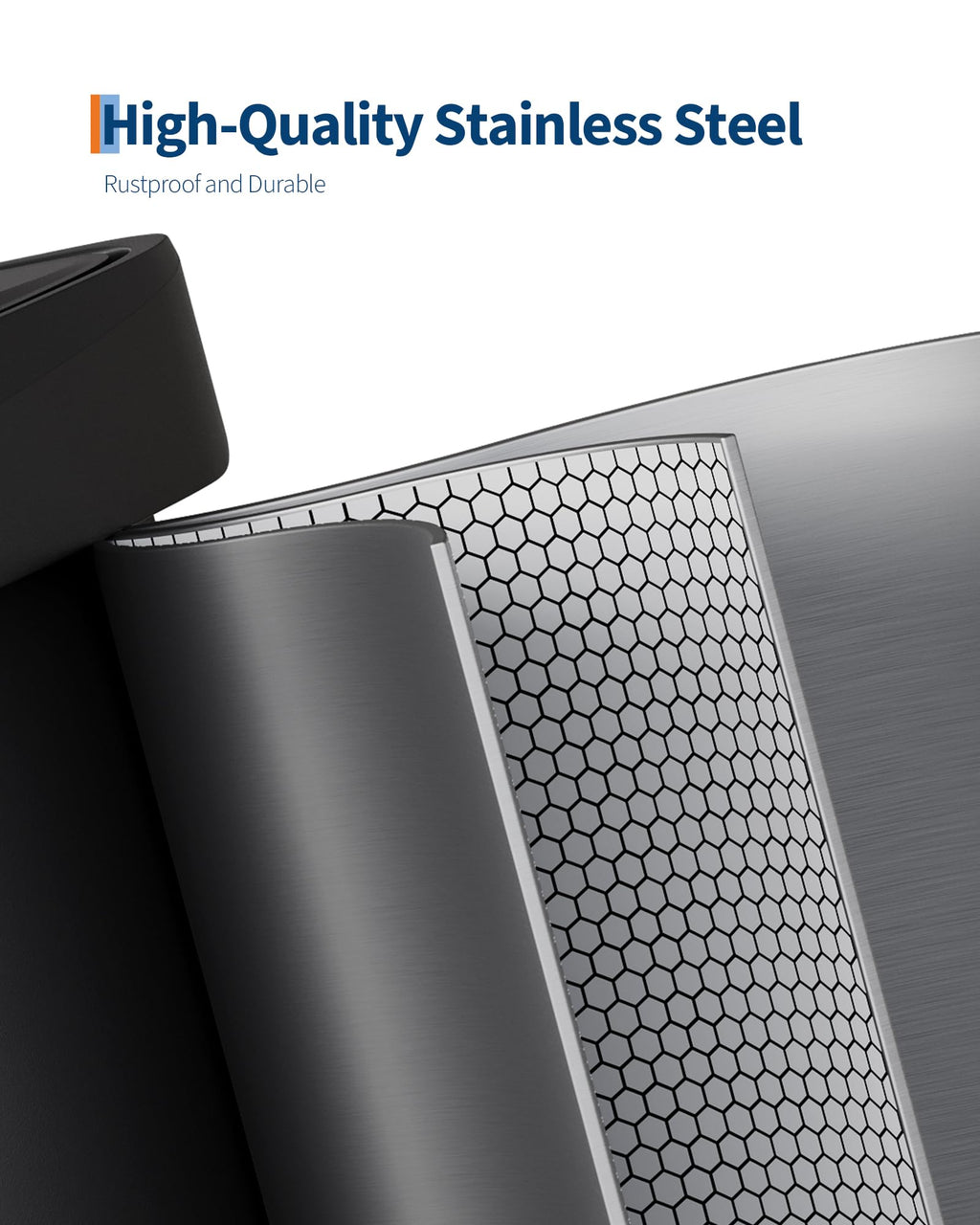 50 L Stainless Steel Step-on Trash Can with Lid Q9597
