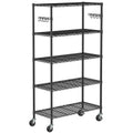 5-Tier Rolling Metal Wire Shelving Unit V88501