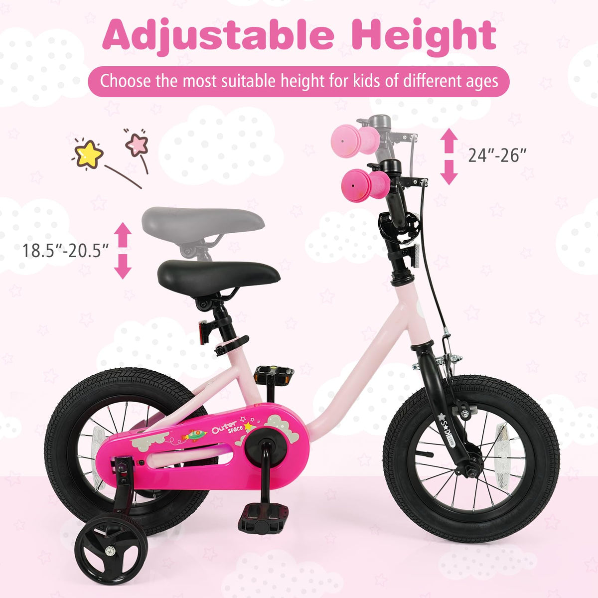 12 14 16 Inch Kids Bike with Training Wheels C8236