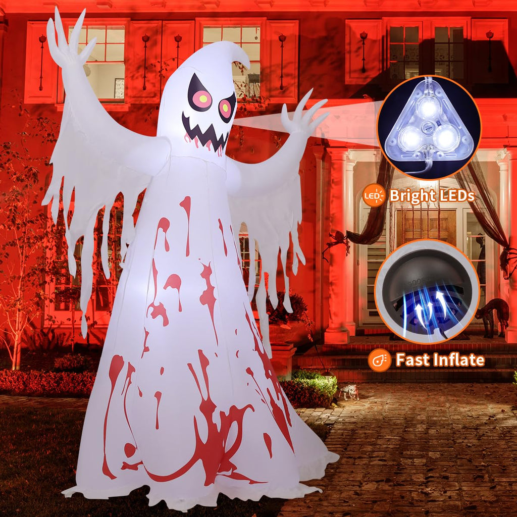 8.2 FT Inflatable Ghost with LED Lights G54501