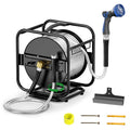 Garden Hose Reel With 100Ft Metal Water Pipe O187