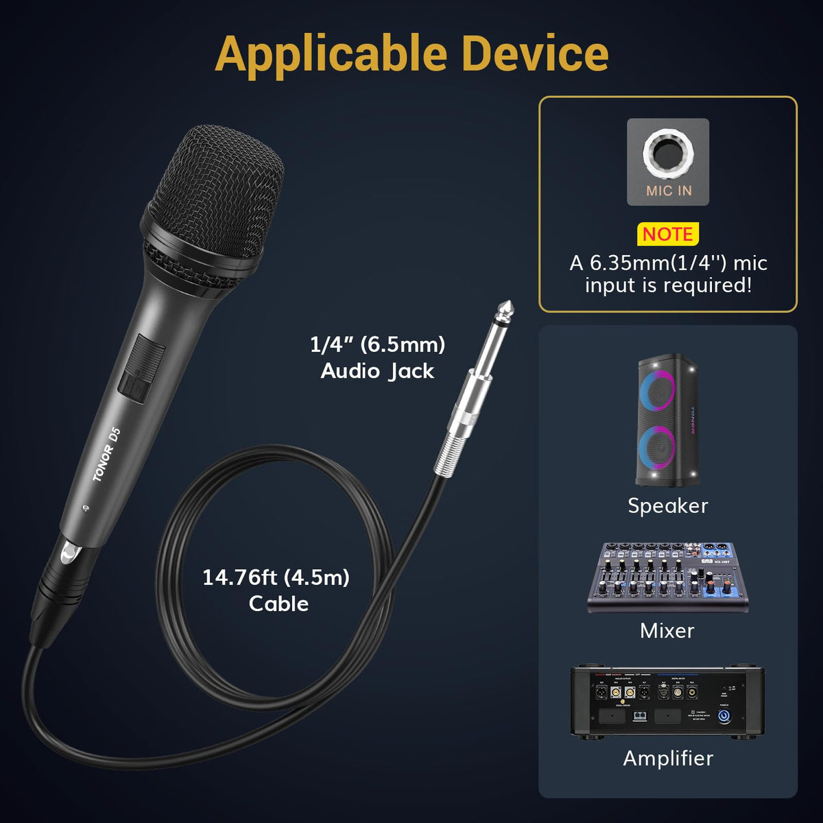 Dynamic Wired Vocal Microphone O792638