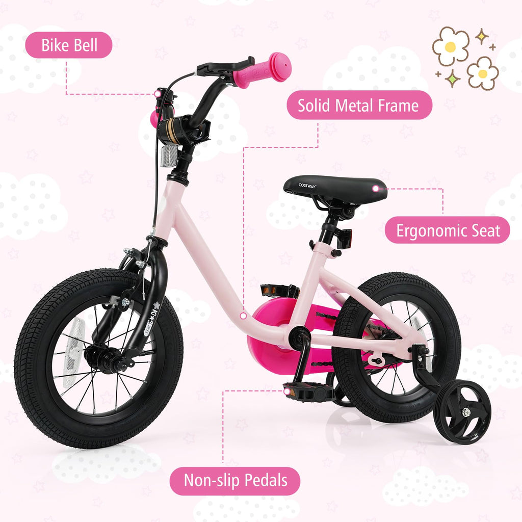 12 14 16 Inch Kids Bike with Training Wheels C8236