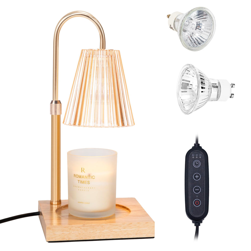 Adjustable Dimmable Electric Candle Warmer Lamp with Timer O5374