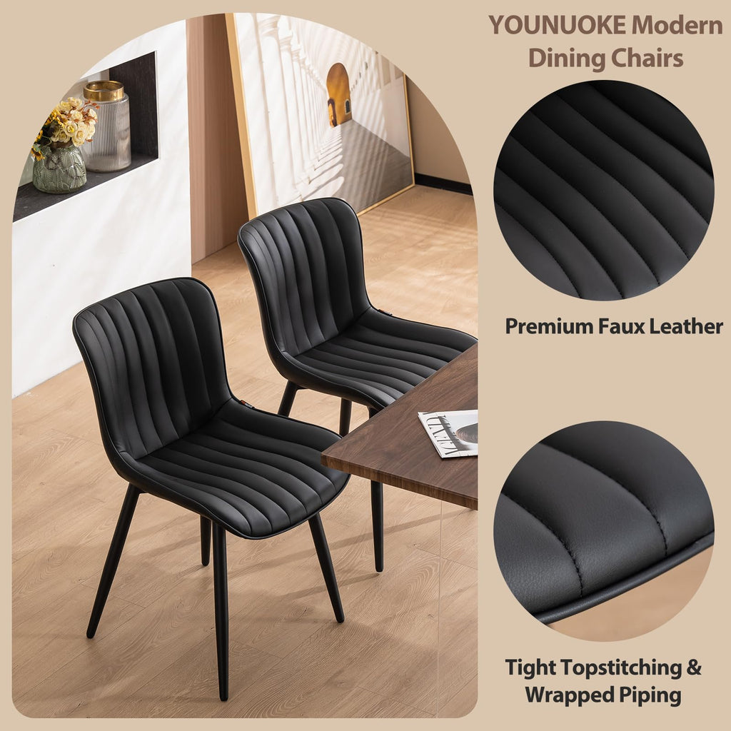 Black Dining Chairs Set of 2 R677146