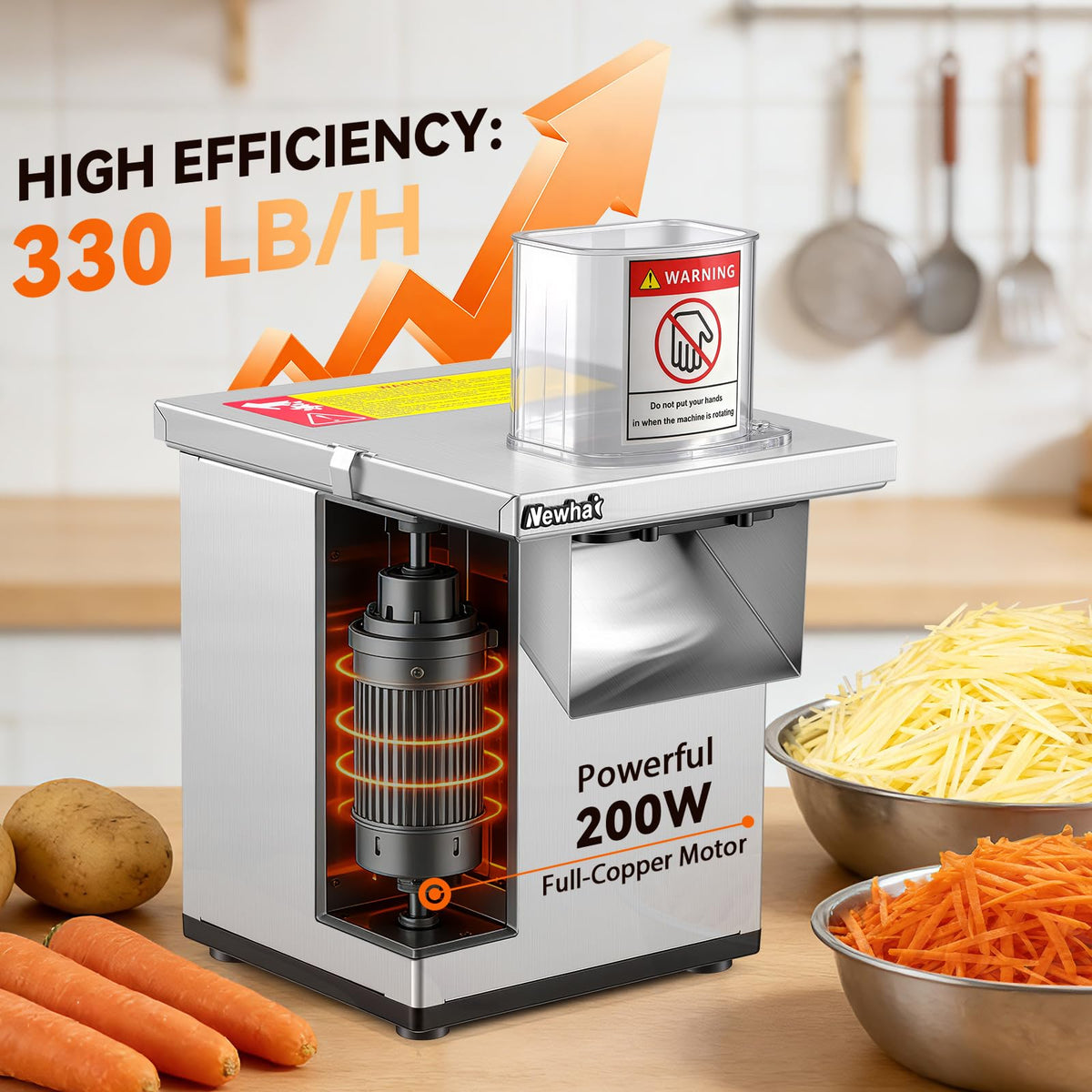 4-in-1 Commercial Veggie Processor E79023