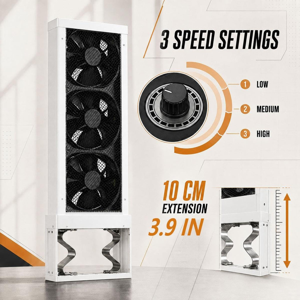 White 3-Speed Reversible Window Fan T964