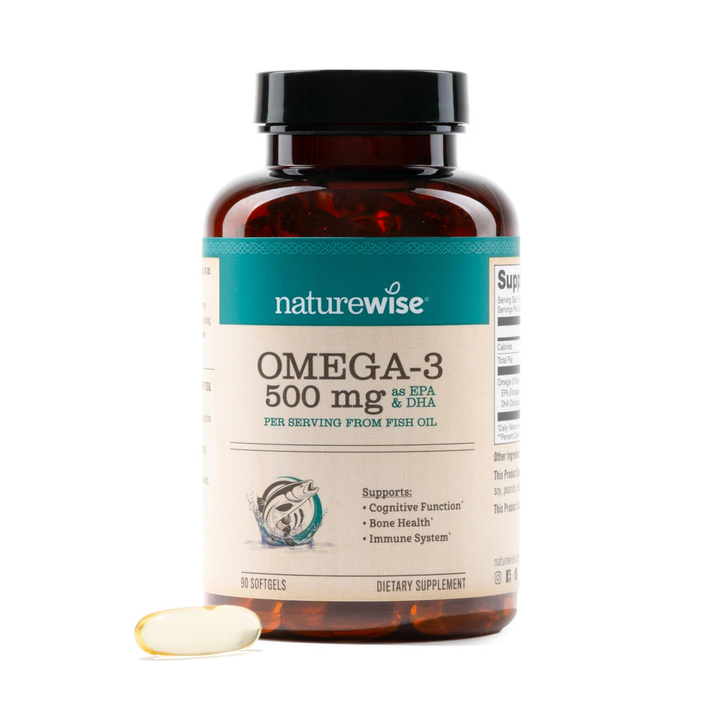 Omega 3 Fish Oil 500 mg EPA & DHA 90 Softgels T4005