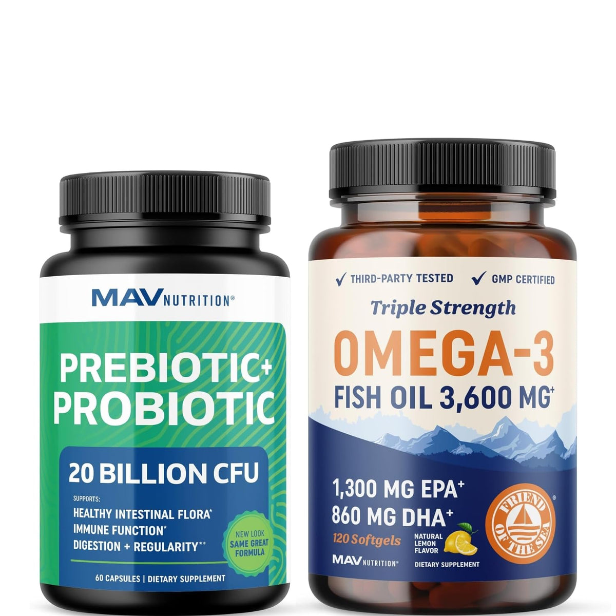 Omega 3 Fish Oil and Probiotic Capsules Z11801