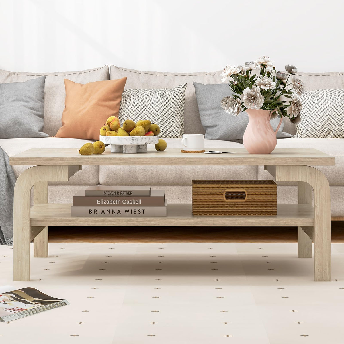 2-Tier Coffee Table with Storage X357213