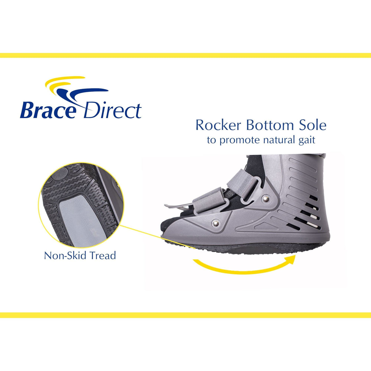 Ultra Light Short Full Shell Walking Boot + Reusable Ankle & Foot Ice Pack S358832
