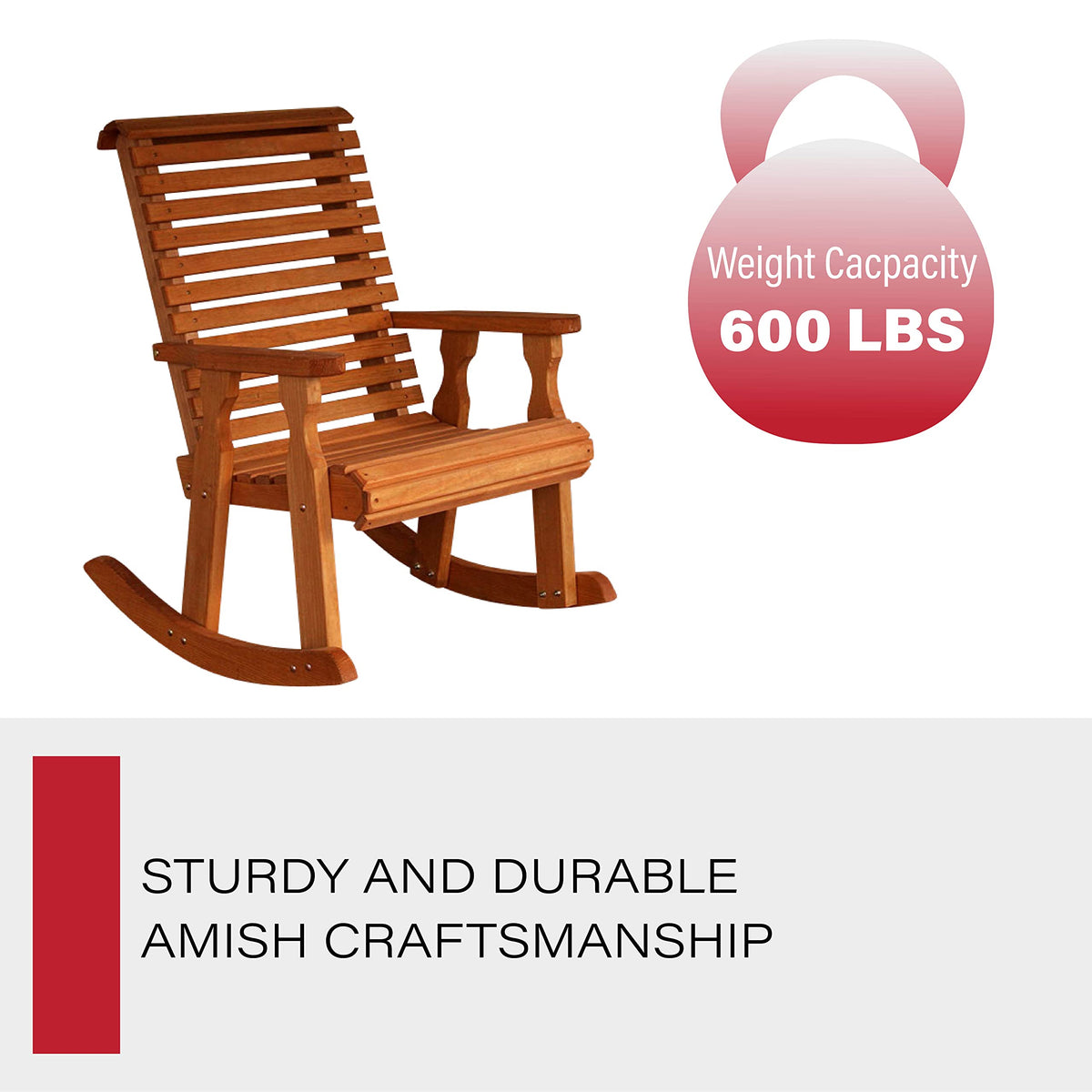 Cedar Stain Pressure Treated Rocking Chair S934