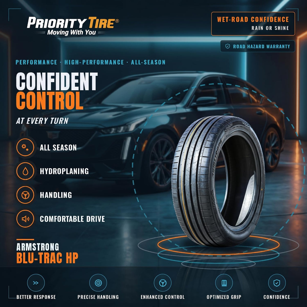 235/45R18 98W XL All Season Passenger Tire E853105