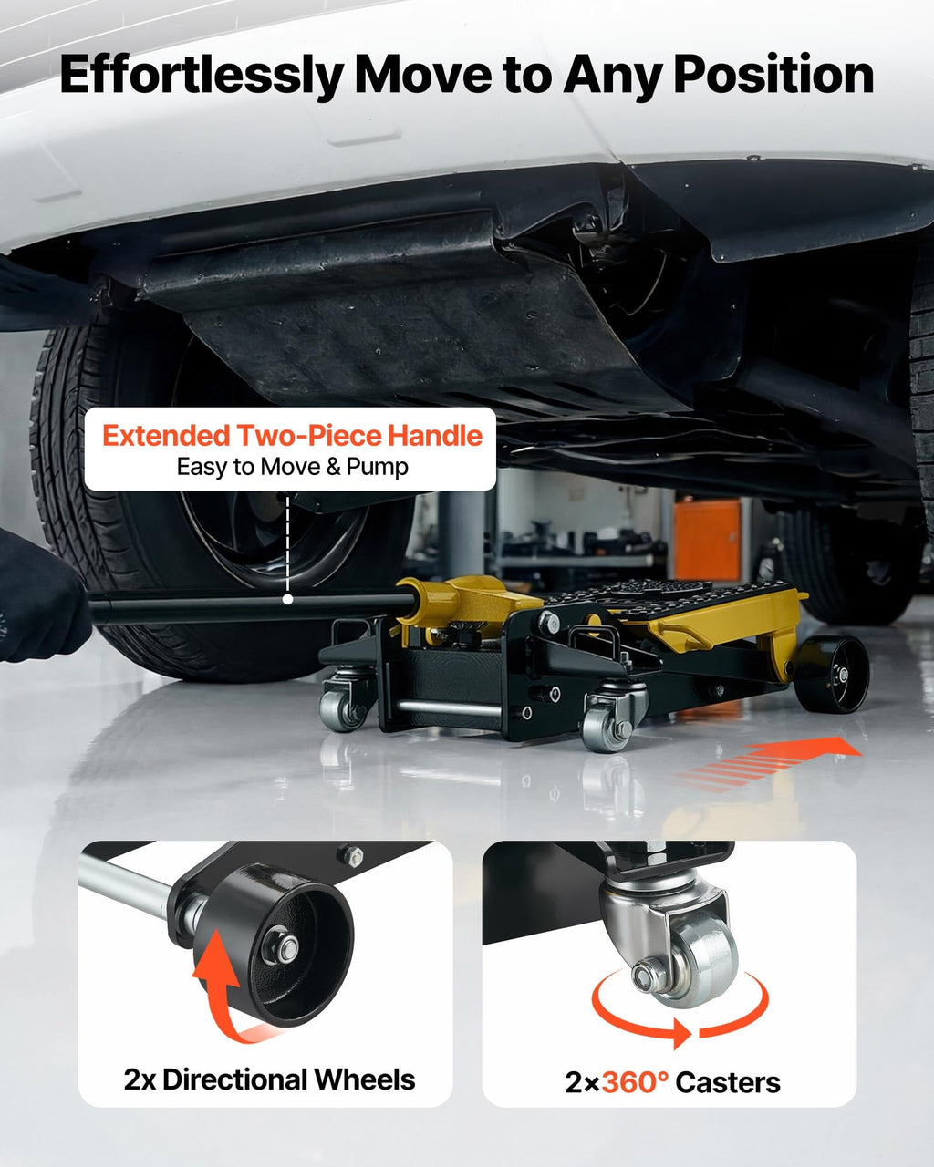 2 Ton Steel Hydraulic Floor Jack U42450
