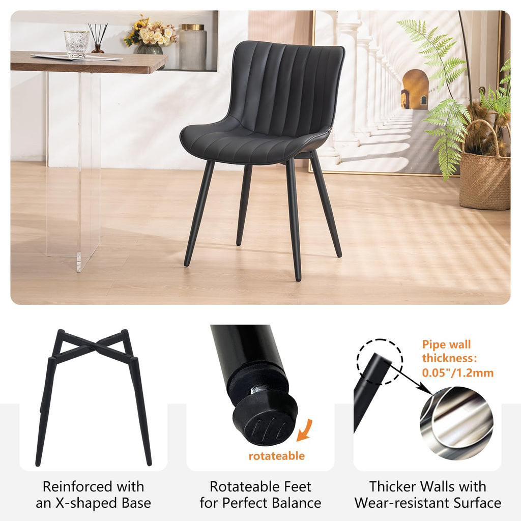 Black Dining Chairs Set of 2 R677146
