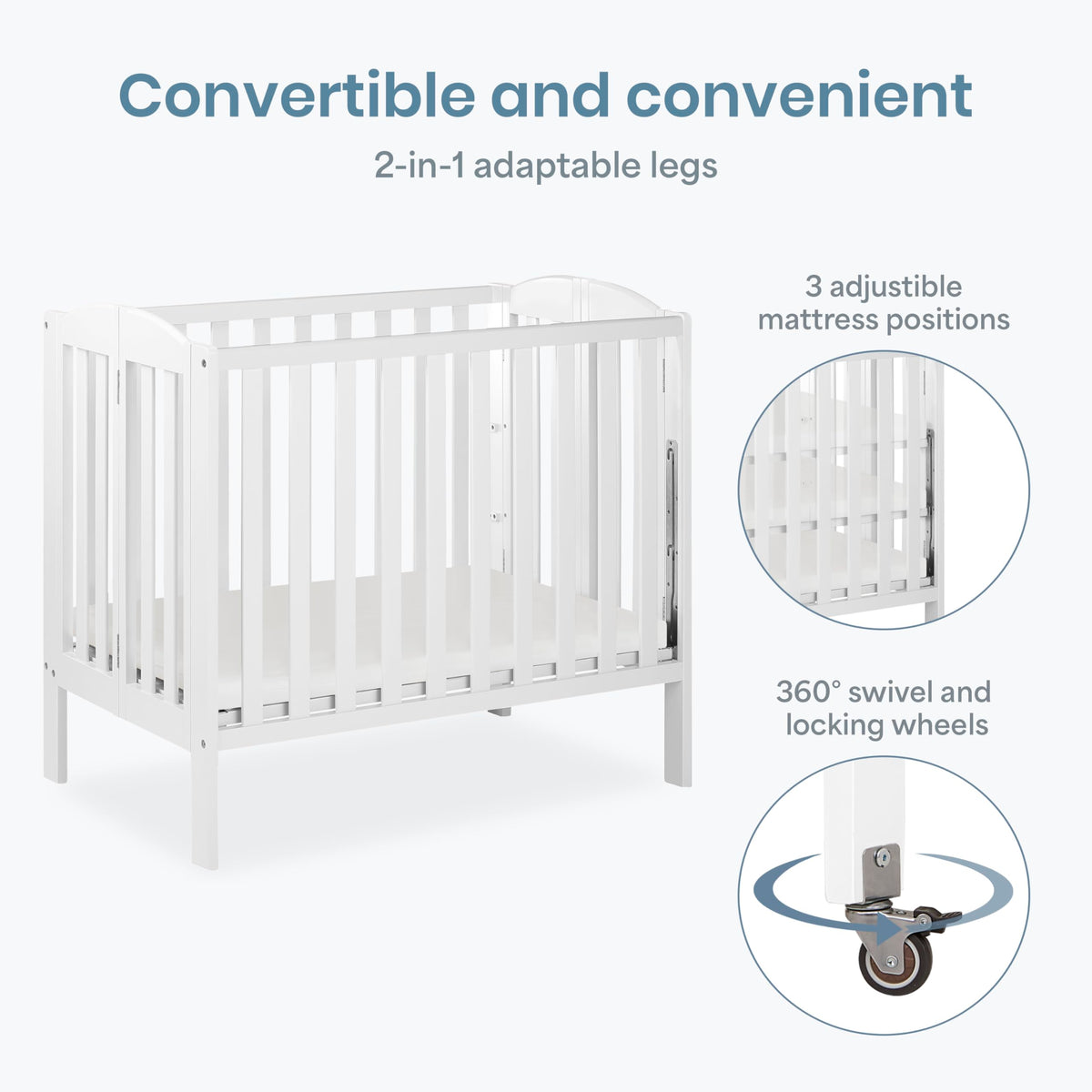 Mini Folding 3-in-1 Portable Baby Crib J546523