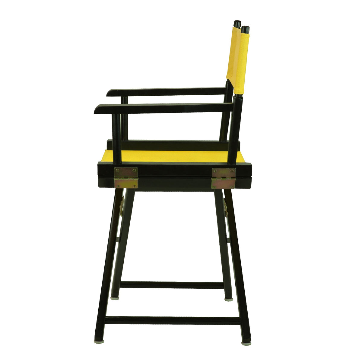 18" Black Frame-Gold Canvas Director Chair J732