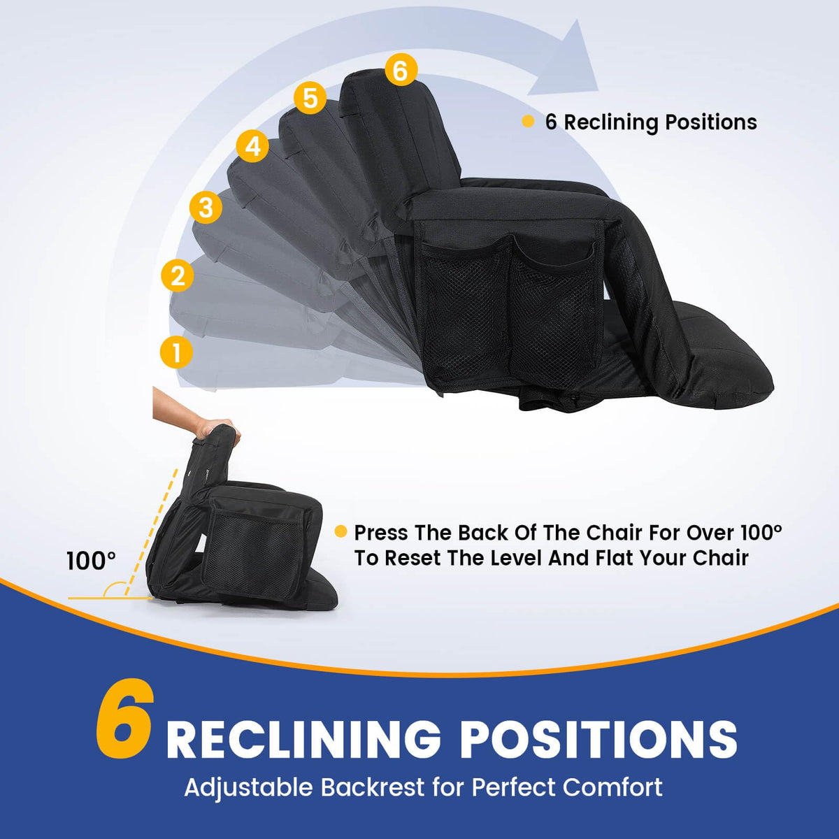 Reclining Stadium Seats with Back Support L844