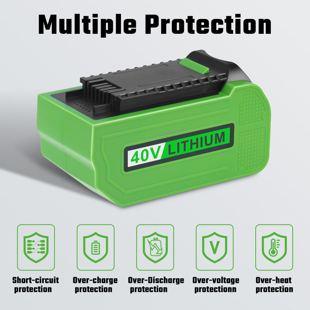 40V 6.0Ah Lithium-ion Replacement Battery E3353