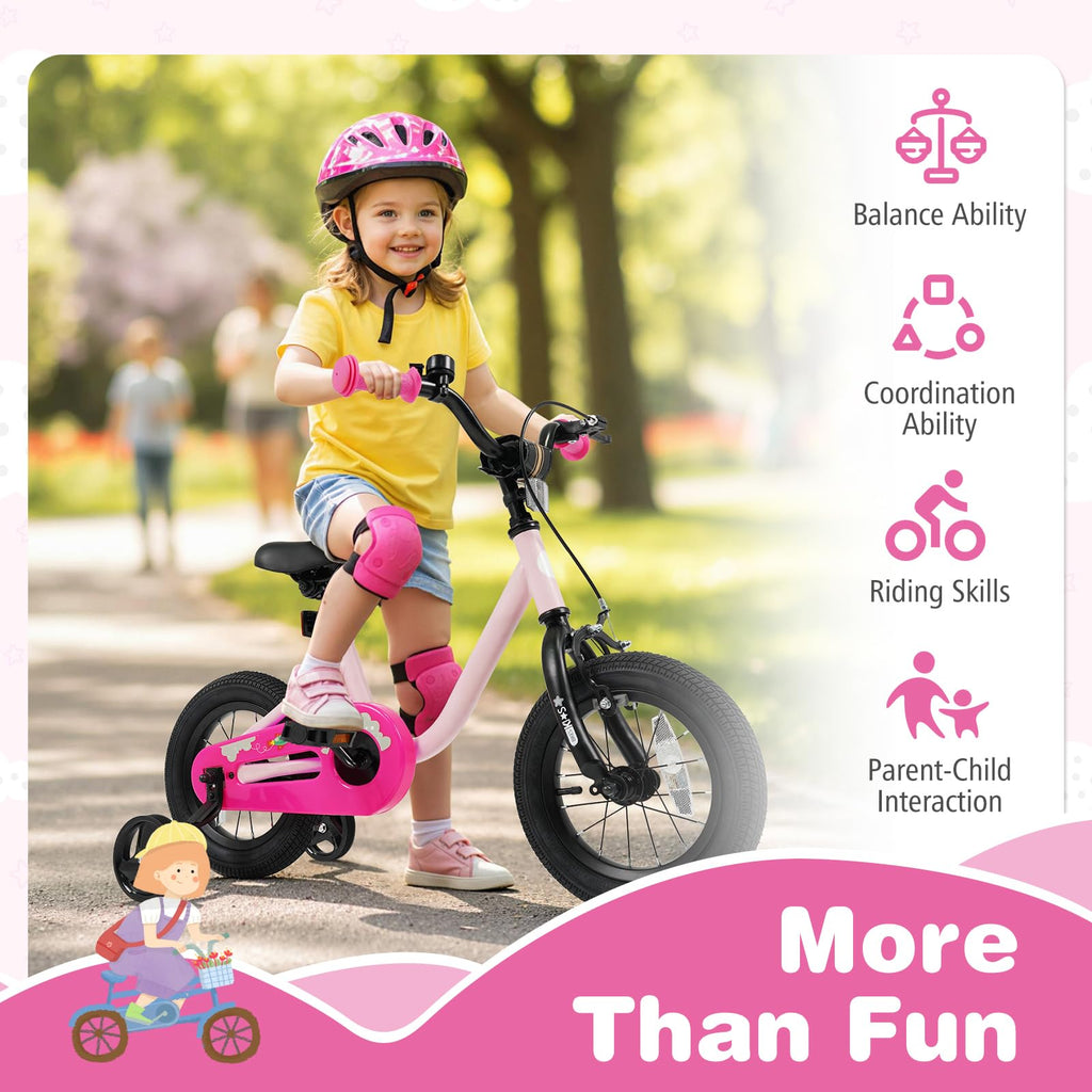 12 14 16 Inch Kids Bike with Training Wheels C8236