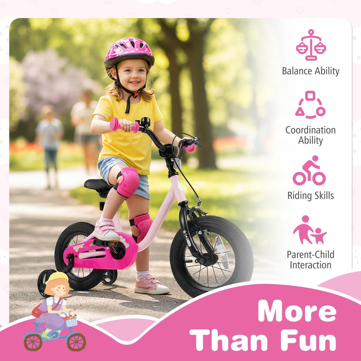 12 14 16 Inch Kids Bike with Training Wheels C8236