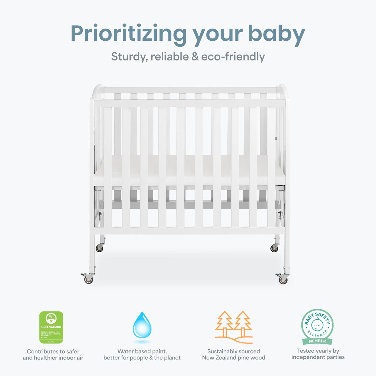Mini Folding 3-in-1 Portable Baby Crib J546523
