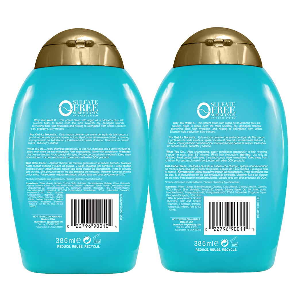 13 Fl Oz Argan Oil Shampoo & Conditioner F832048