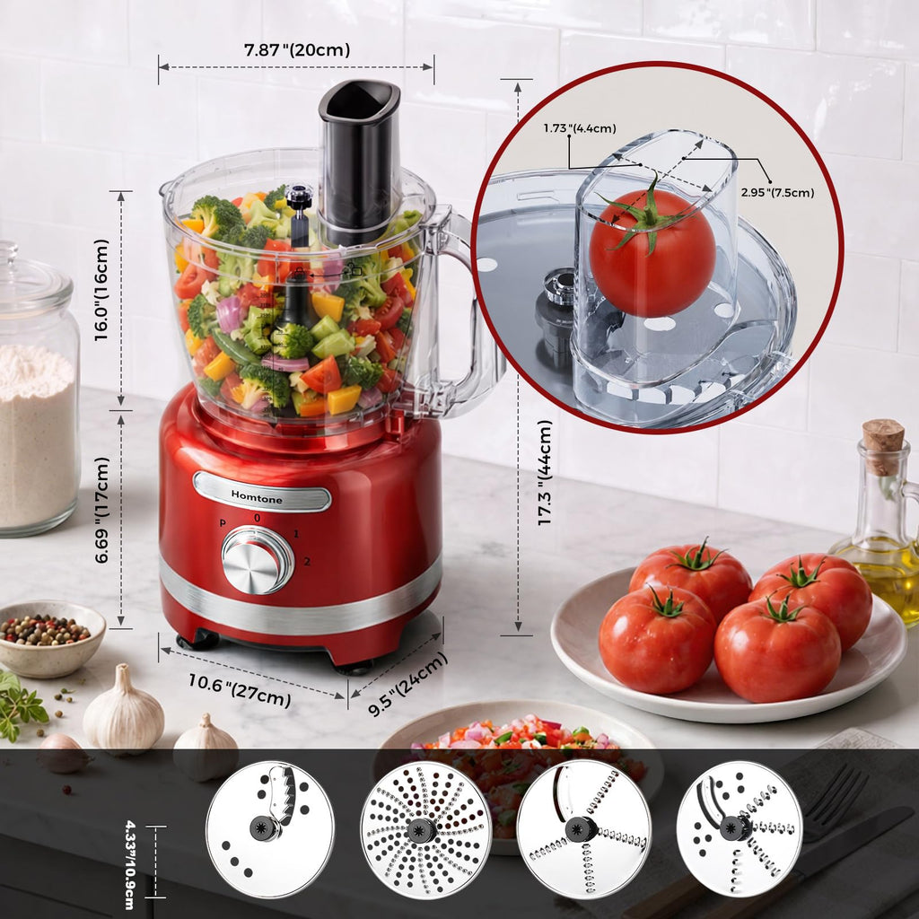 16 Cup Red Food Processor L670
