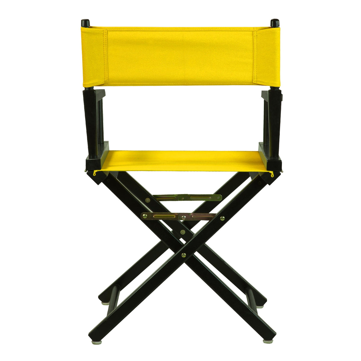 18" Black Frame-Gold Canvas Director Chair J732