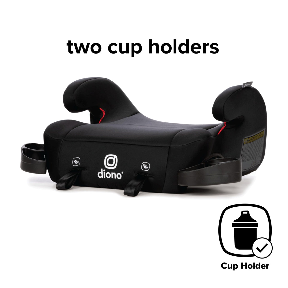 Black Backless Belt-Positioning Booster Seat M487