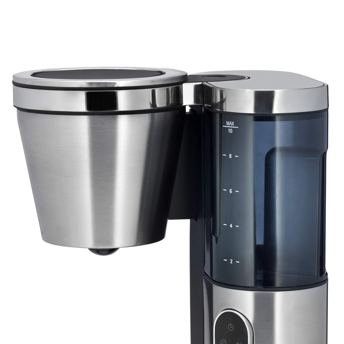 Filter Coffee Machine with Glass Carafe, 10 Cups, Timer, 1000W B686