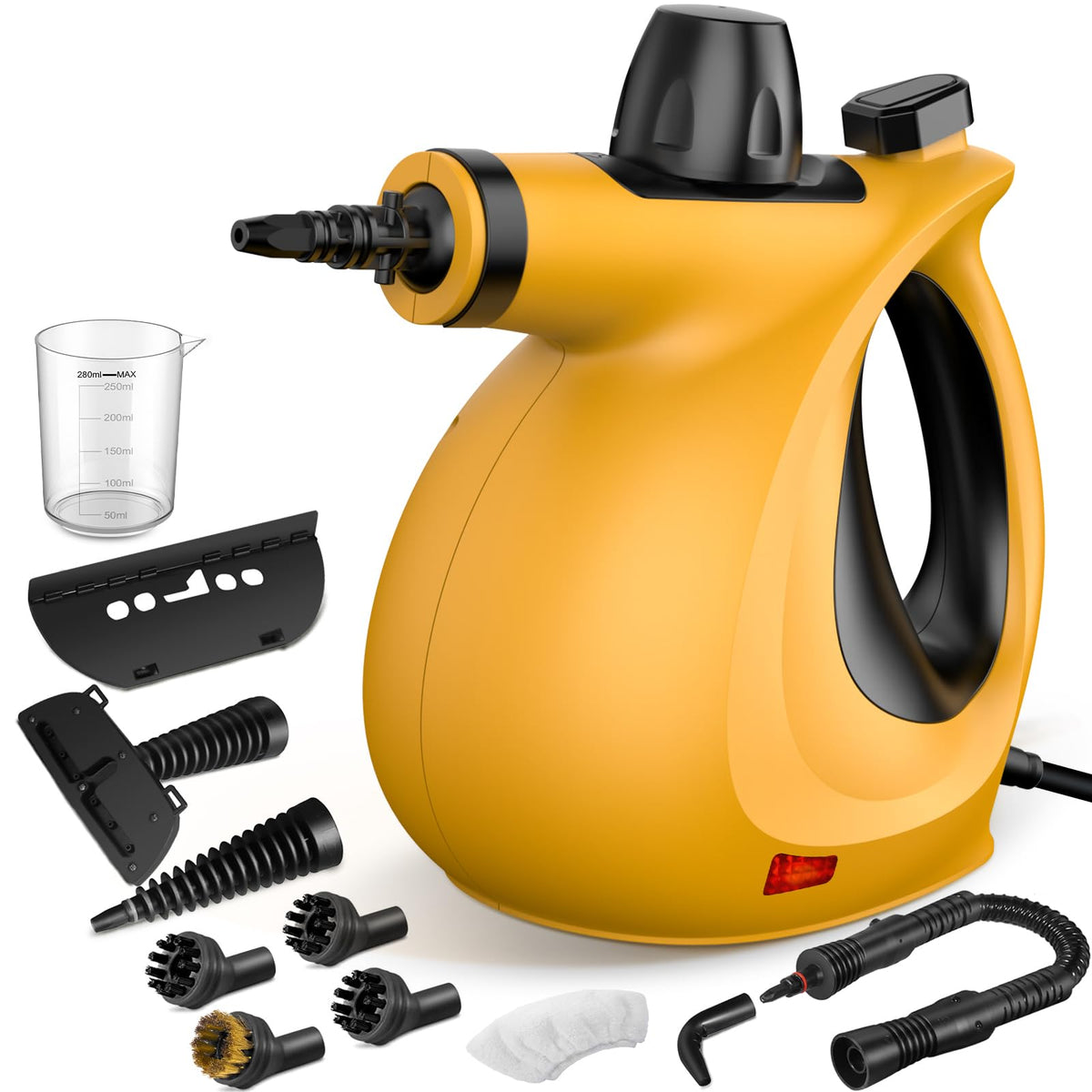 Pressurized Handheld Multi-Surface Natural Steam Cleaner with 12 pcs Accessories X574