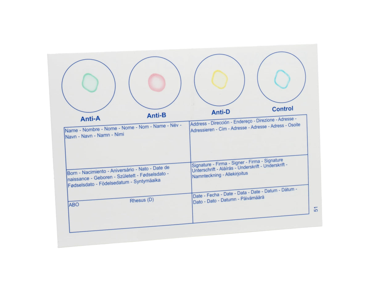 Blood Typing Kit 2 Test Pack G634
