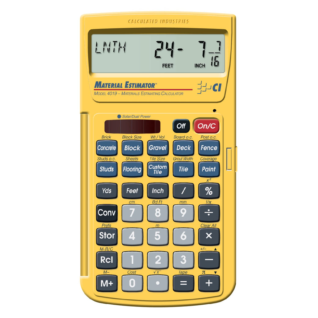 Construction Calculator & Material Estimator Calculator I286