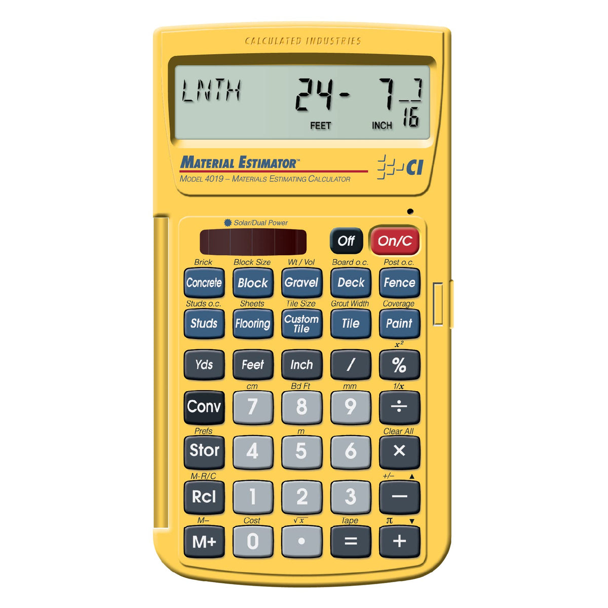 Construction Calculator & Material Estimator Calculator I286