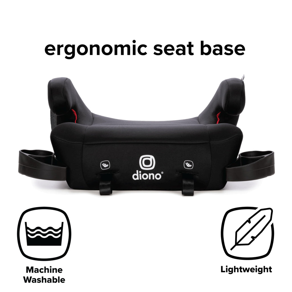 Black Backless Belt-Positioning Booster Seat M487