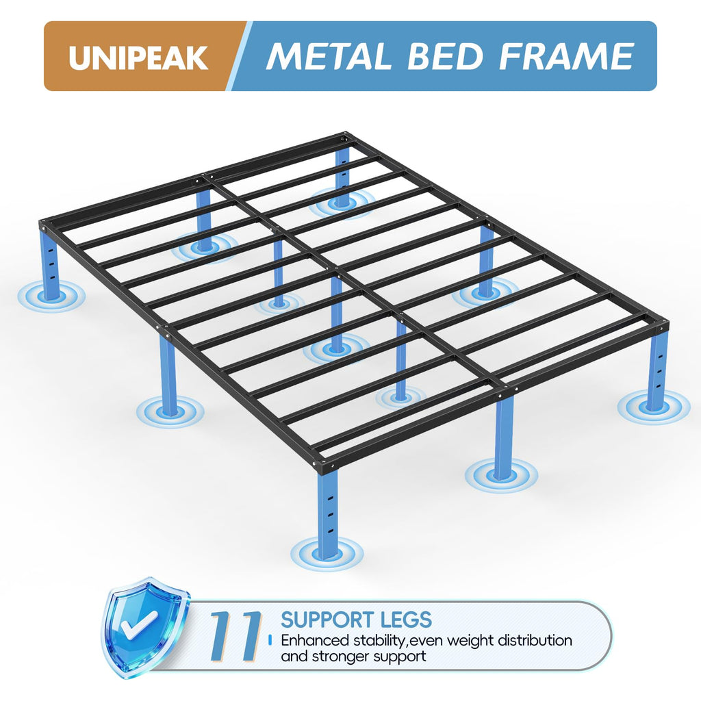 Queen Metal Platform Bed Frame with Storage O4677