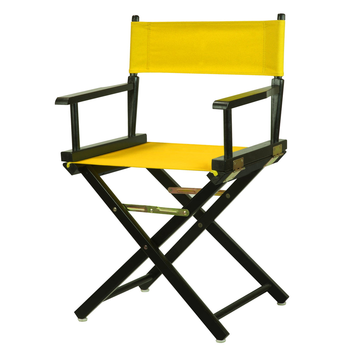 18" Black Frame-Gold Canvas Director Chair J732