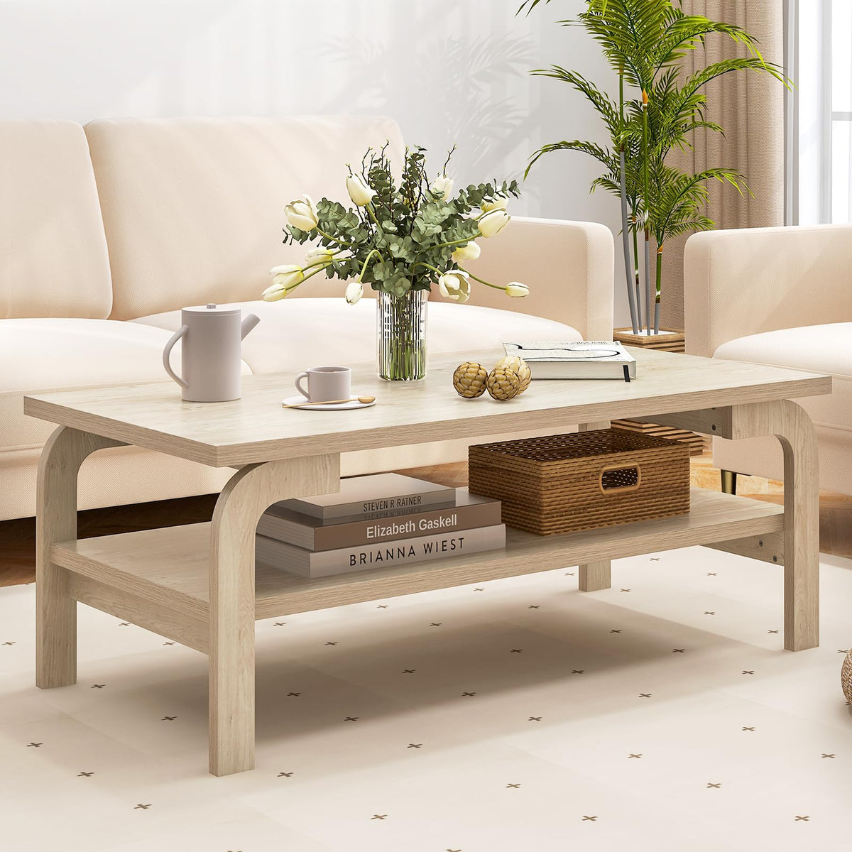 2-Tier Coffee Table with Storage X357213